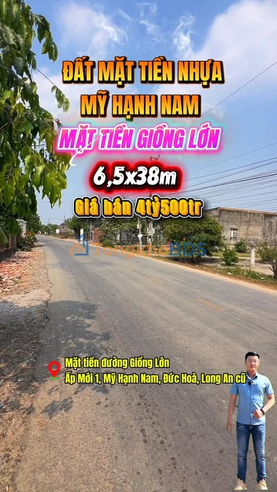 Đất thổ cư Mỹ Hạnh Nam 247m² - Pháp lý rõ ràng