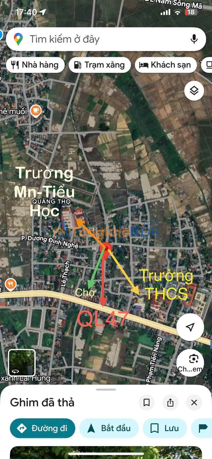 Đất nền Quảng Thọ Sầm Sơn 148m² - Đường ô tô, sổ đỏ chính chủ