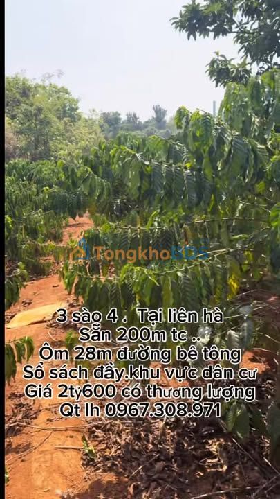 Đất vườn Liên Hà Lâm Hà 1080m² giá 2.6 tỷ - Sổ đỏ chính chủ