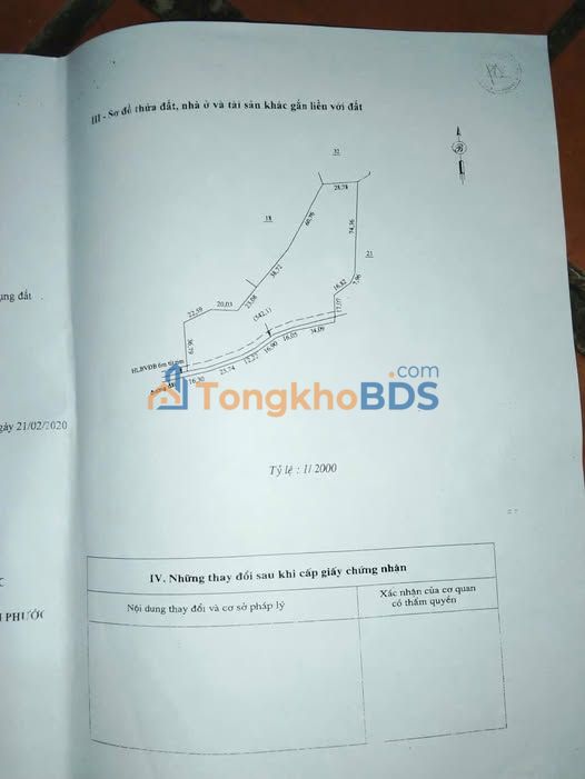 Đất vườn Tân Lợi, Đồng Phú 3072m² giá 1 tỷ - Giá đầu tư tốt!