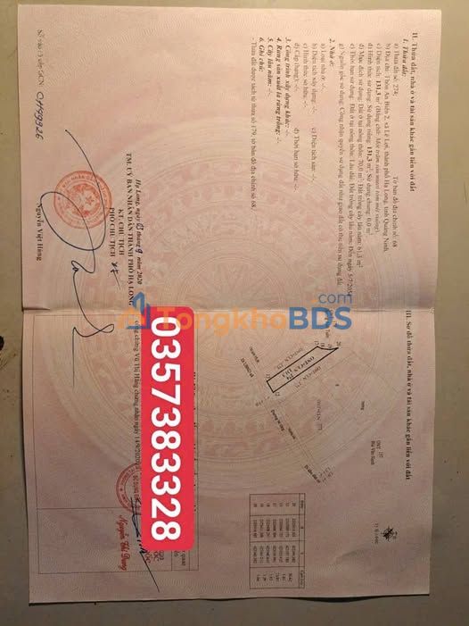 Đất nền Hoành Bồ, Hạ Long 131m² giá 1 tỷ - Sổ đỏ chính chủ