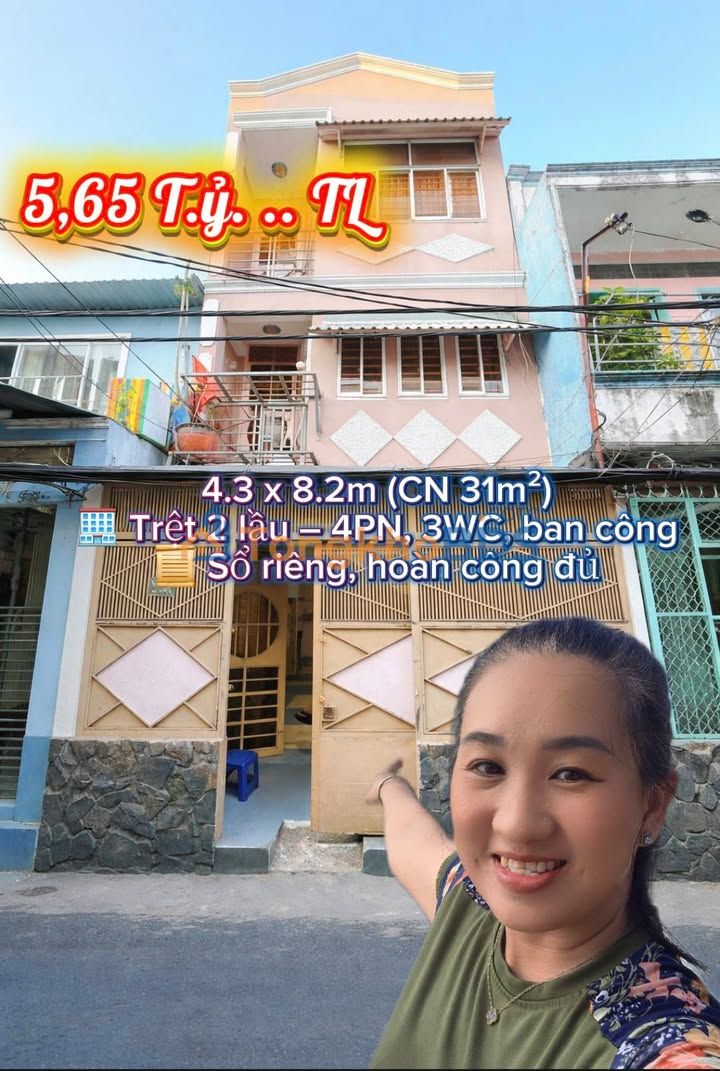 Nhà mặt tiền Đoàn Văn Bơ Q4 31m² - Mặt tiền kinh doanh