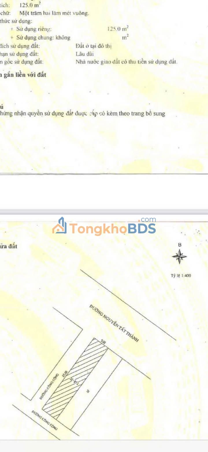 Nhà mặt tiền Nguyễn Tất Thành 125m² - Mặt tiền kinh doanh