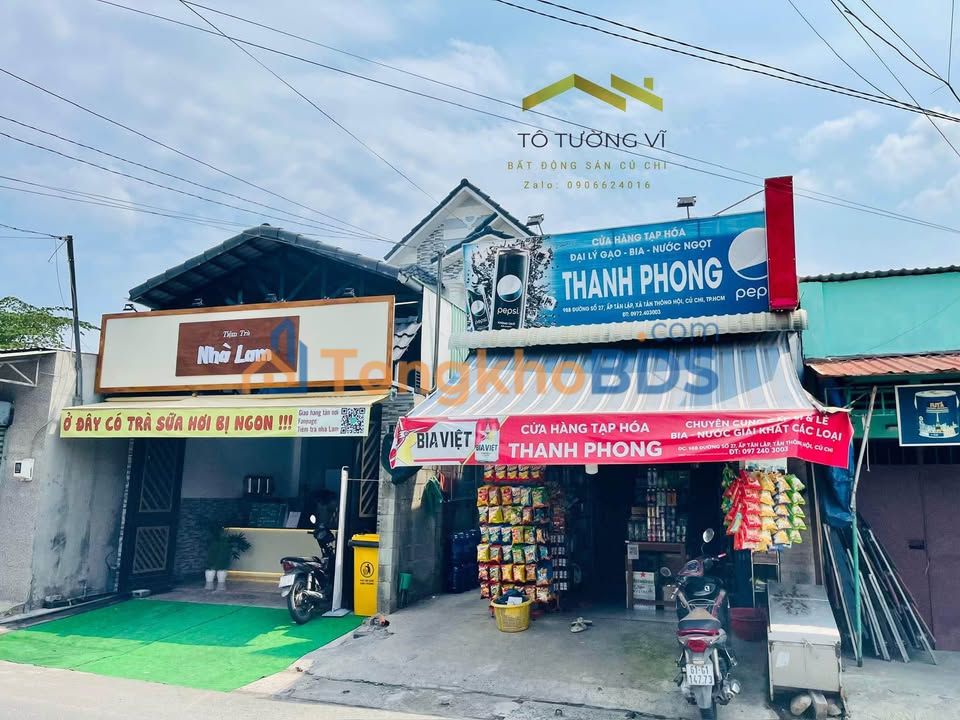 Nhà trọ mặt tiền Củ Chi 190m² - Dòng tiền ổn định, sổ hồng sẵn!