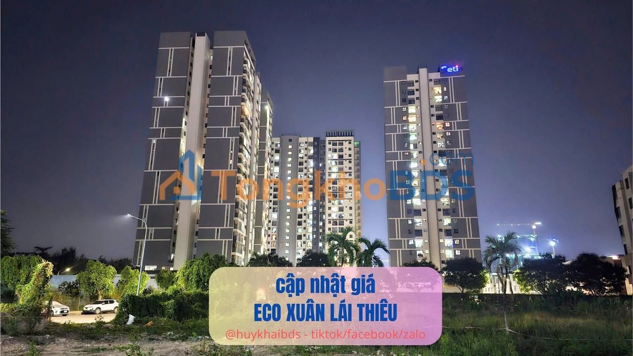 Căn hộ Eco Xuân Lái Thiêu 47m² 1.66 tỷ - Full nội thất