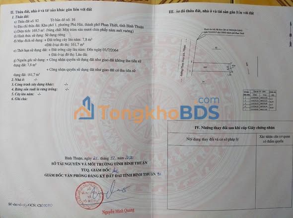 Đất nền Phú Hài Phan Thiết 169m² - Đường to ô tô