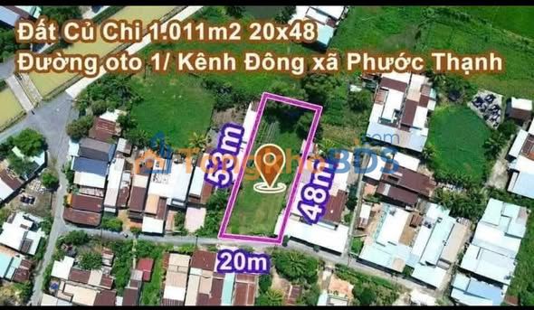 Đất nền Phước Thạnh Củ Chi 1000m² - Đường to ô tô, pháp lý chuẩn