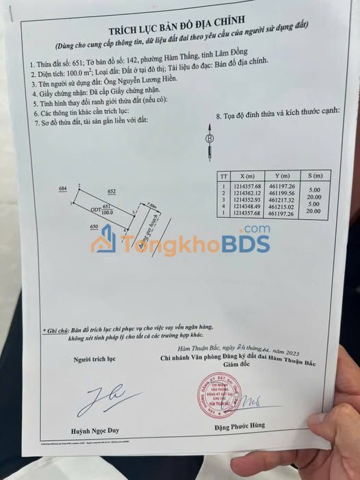 Đất nền TĐC Phú Long Phan Thiết 100m² - Sổ đỏ chính chủ