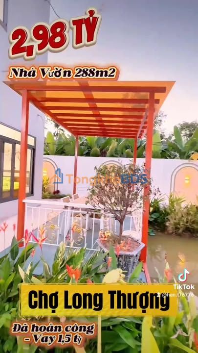 Nhà vườn Cần Giuộc Long An 288m² 2.98 tỷ - Nghỉ dưỡng lý tưởng!