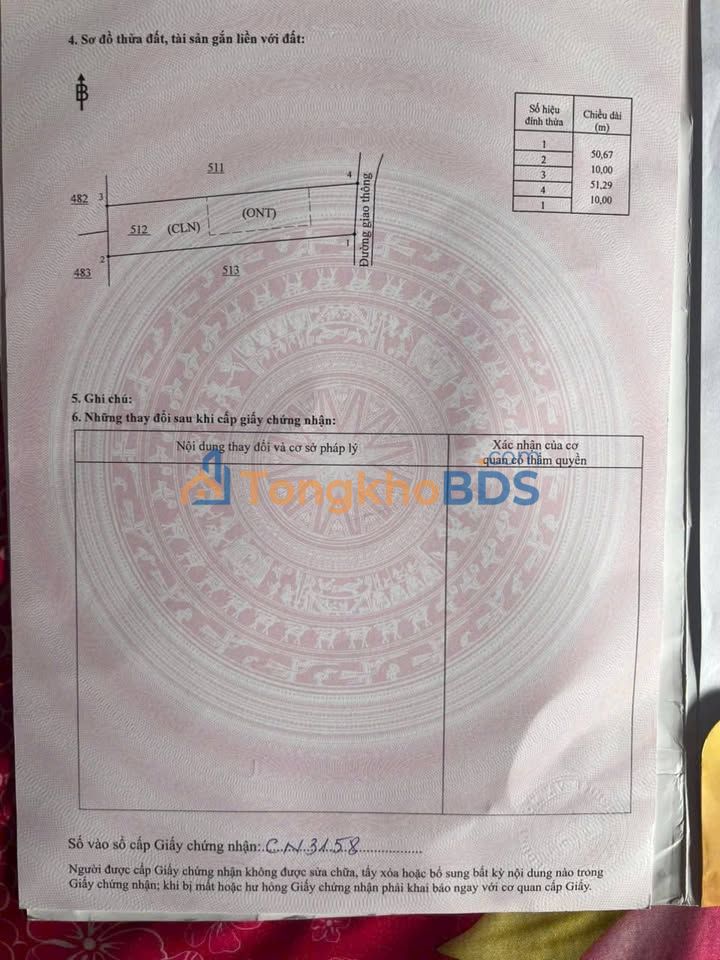 Đất nền Phước Thạnh Củ Chi 500m² - Đường to ô tô