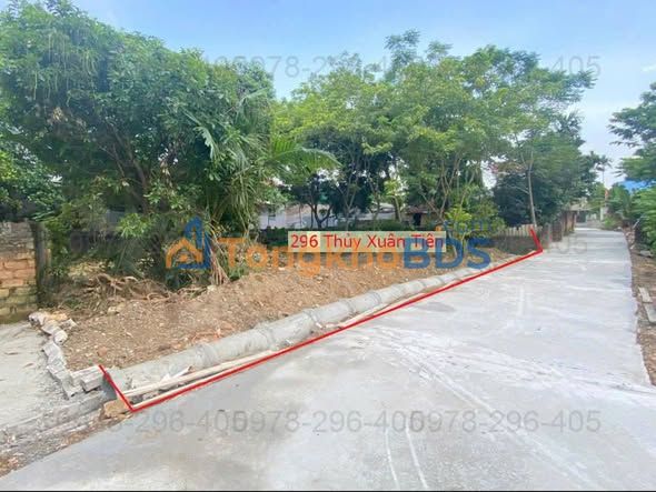 Đất nền Thủy Xuân Tiên 296m² giá hơn 2 tỷ - Đường to ô tô