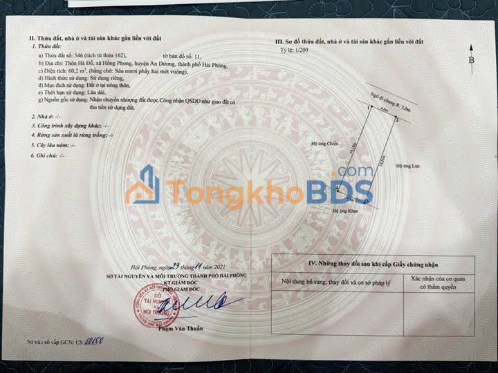 Đất nền Hà Đậu, An Dương 60m² - Sổ đỏ chính chủ, ô tô vào tận nơi