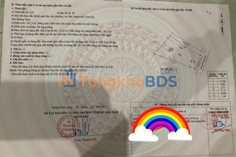 Đất nền An Phú Tam Kỳ 167m² giá 9xx triệu - Pháp lý rõ ràng