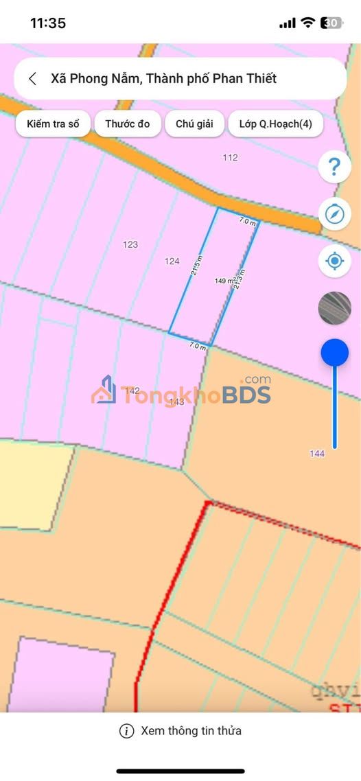 Đất nền Phong Nẫm Phan Thiết 149m² 645 triệu - Giá đầu tư cực tốt!