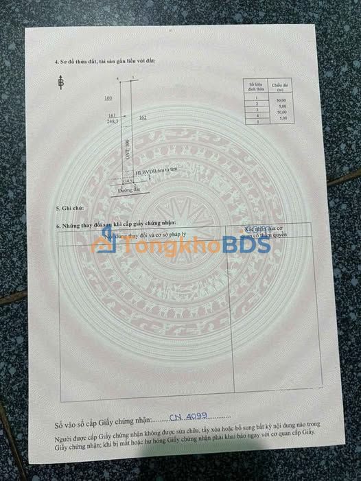 Đất nền Tân Phước Đồng Phú 250m² - Đất thổ cư 100%