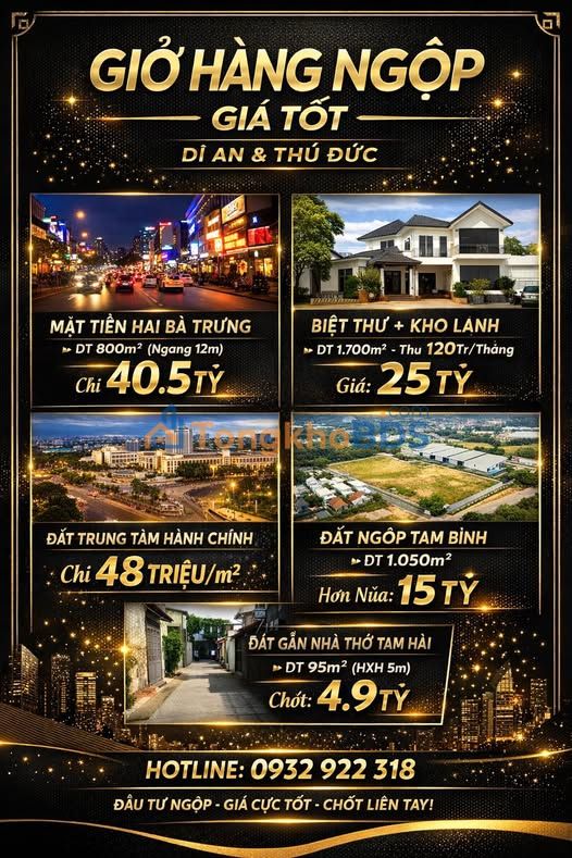 Đất nền Tam Bình Thủ Đức 95m² - Đất thổ cư 100%