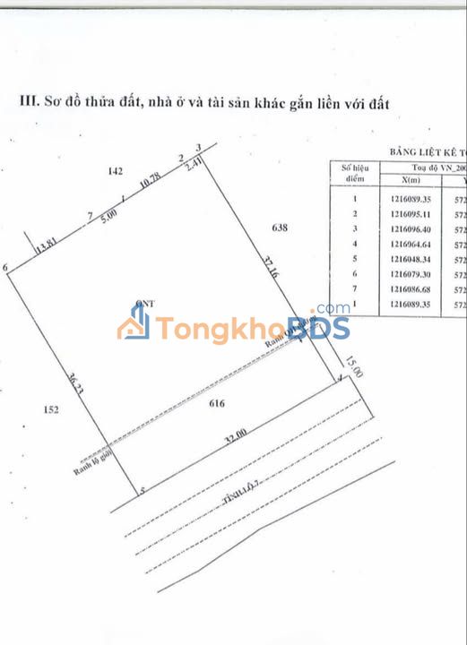 Đất thổ cư Tỉnh lộ 7 Củ Chi 1180m² - Đất thổ cư 100%