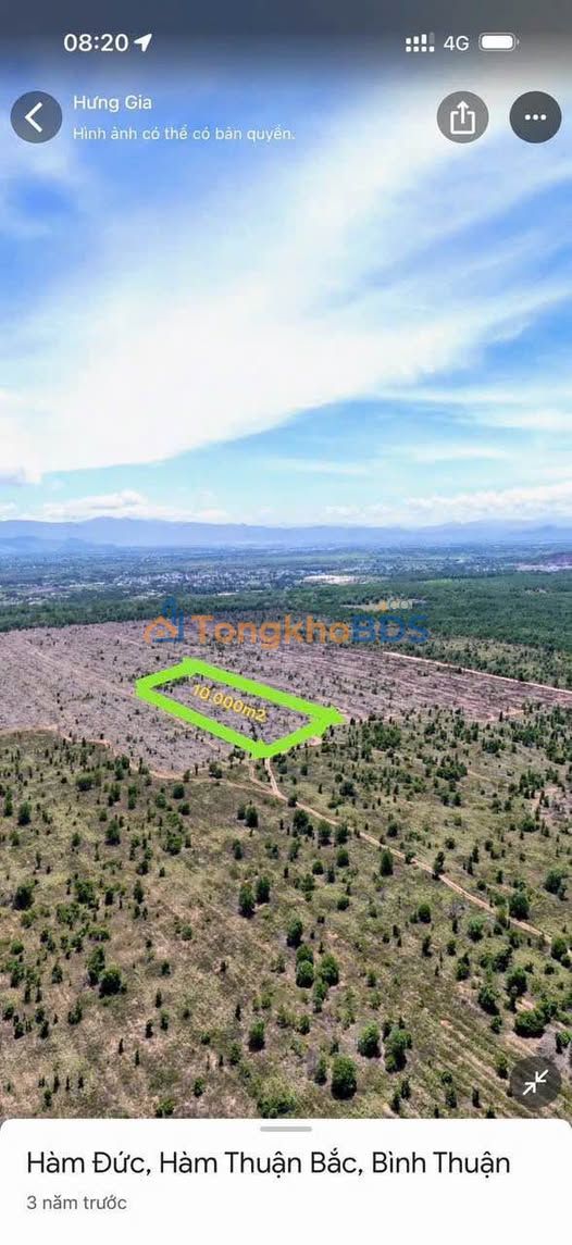 Đất nền Hàm Đức 10.000m² giá 1 tỷ - Tiềm năng tăng giá