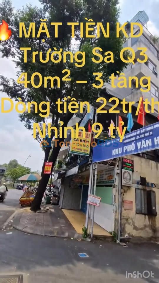 Nhà mặt tiền Trường Sa Q3 40m² - Mặt tiền kinh doanh