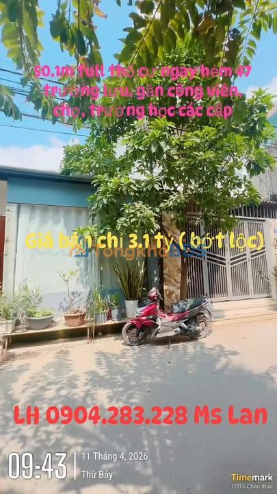 Đất nền Trường Lưu Quận 9 50m² giá 3.1 tỷ - Tiềm năng tăng giá