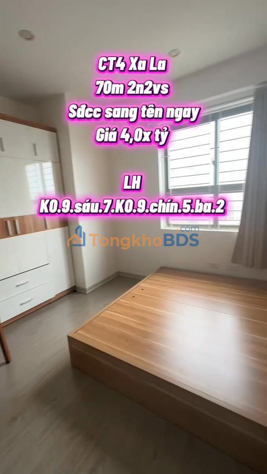 Căn hộ CT4 Xa La 70m² giá 4 tỷ - Giá tốt hiếm có!
