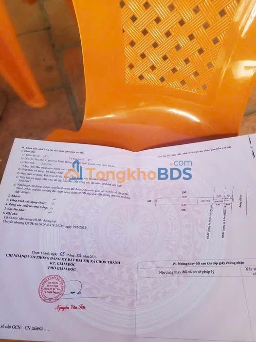 Đất DH05 Minh Hưng 250m² giá 700tr - Đường nhựa mới