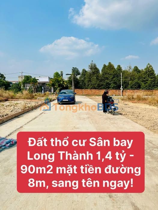 Đất nền biệt thự Long Thành 180m² giá hơn 2 tỷ - Sổ đỏ chính chủ