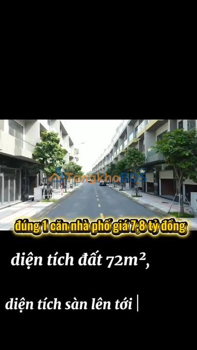Nhà Phố Bcons Uni Valley 72m² giá 7.8 tỷ - Vị trí đắc địa!