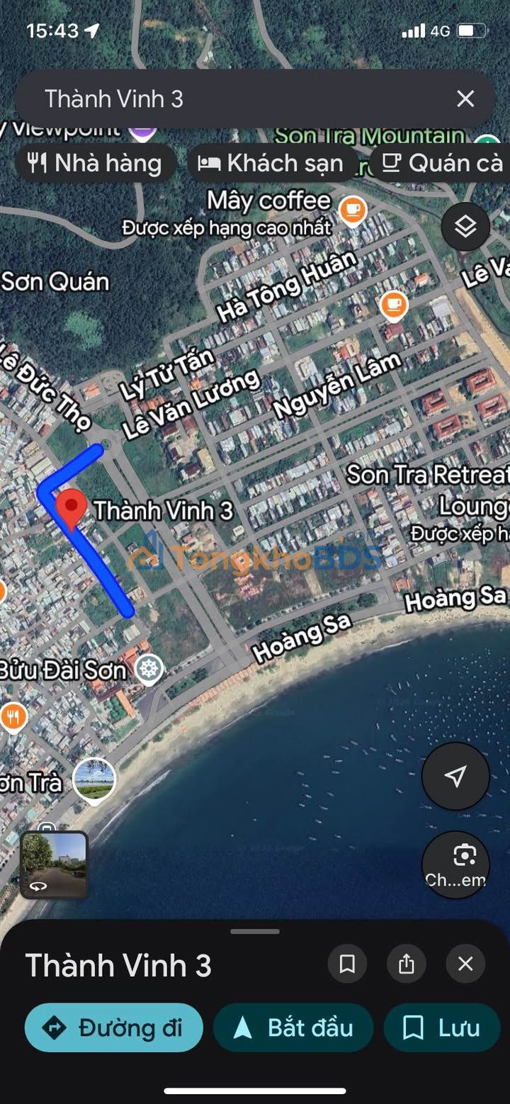 Đất nền Thành Vinh 3 Sơn Trà 90m² - Đường ô tô