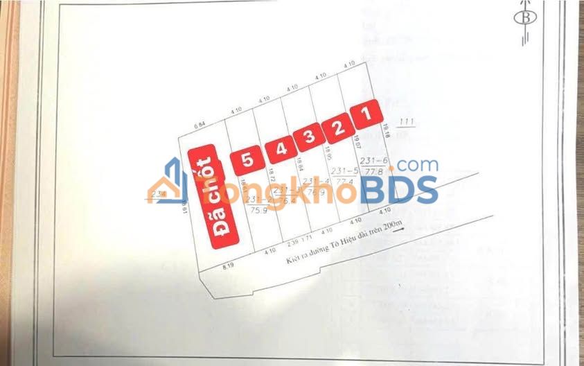 Đất nền kiệt 268 Tô Hiệu Sơn Trà 77m² - Đường ô tô