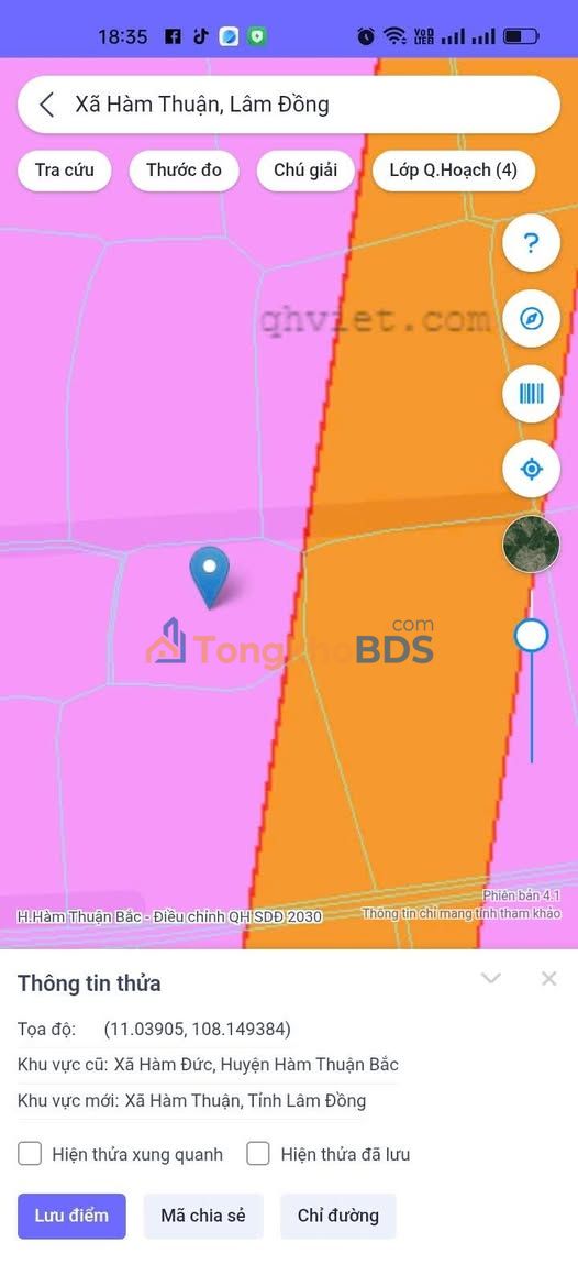 Đất nền Hàm Đức, Bình Thuận 900m² giá 250 triệu - Đường to ô tô!