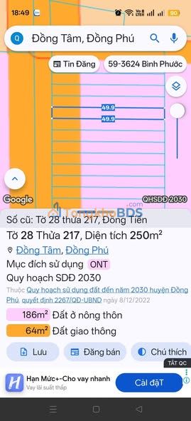 Đất nền Đồng Tiến, Đồng Phú 250m² giá 2xx triệu - Sổ đỏ chính chủ