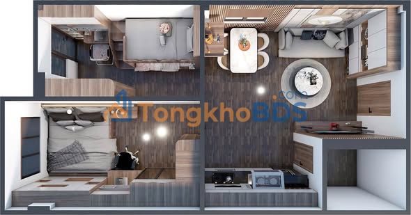 Căn hộ Phúc Hưng 1 Hưng Yên 47m² căn góc full nội thất