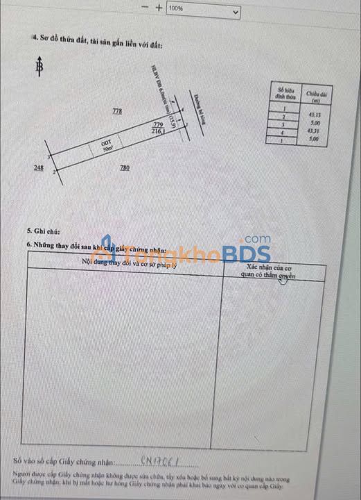 Đất nền KP5 Minh Hưng 210m² giá thỏa thuận - Tiềm năng tăng giá!