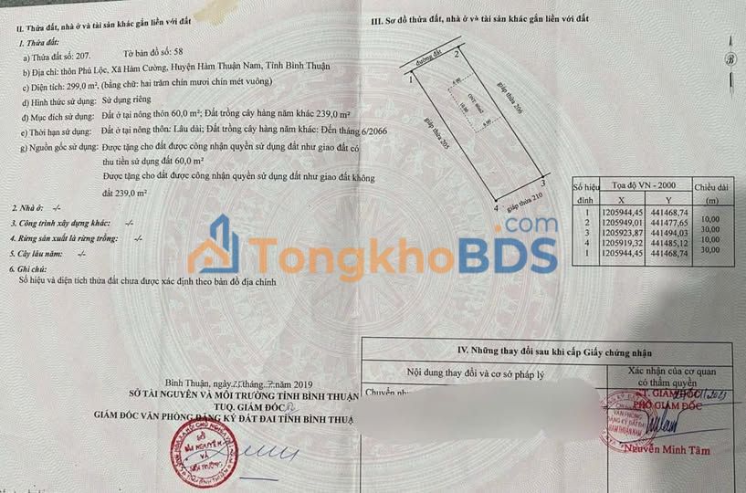 Đất nền Hàm Cường, Hàm Thuận Nam 300m² giá 650 triệu - Giá đầu tư tốt