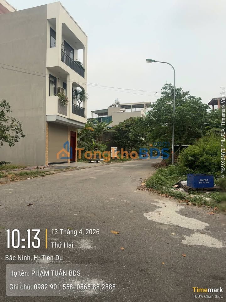 Đất nền Hoàn Sơn, Tiên Du 110m² 4.38 tỷ - Sổ đỏ chính chủ, lô góc 2 mặt tiền