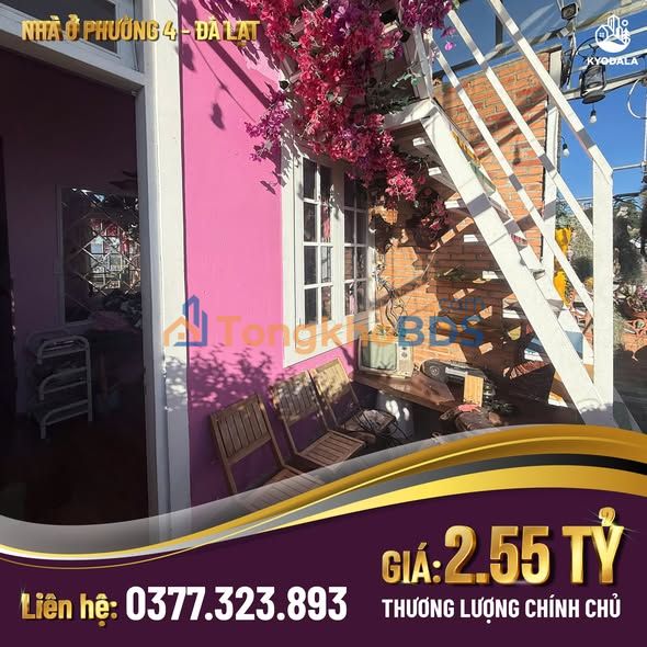 Nhà 2 tầng Ngô Thị Nhậm P4 Đà Lạt 2.55 tỷ - View phố
