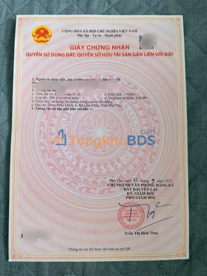 Đất nền Liên Châu 150m² gần cầu Vân Phúc, tiềm năng tăng giá