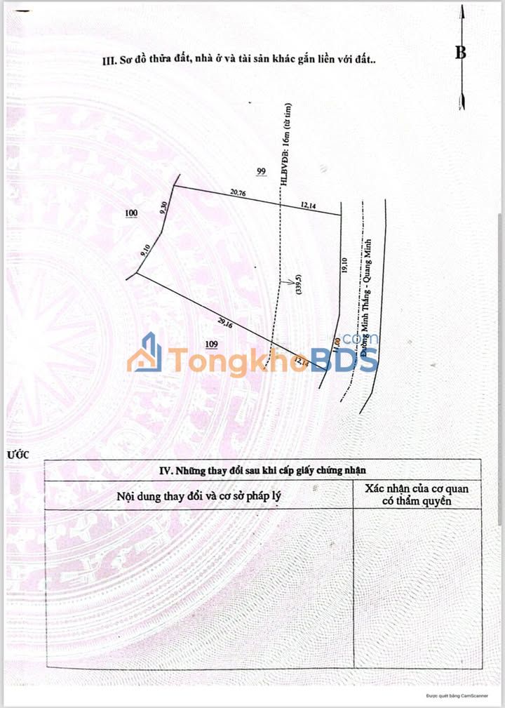 Đất nền Quang Minh Chơn Thành 877m² - Tiềm năng tăng giá