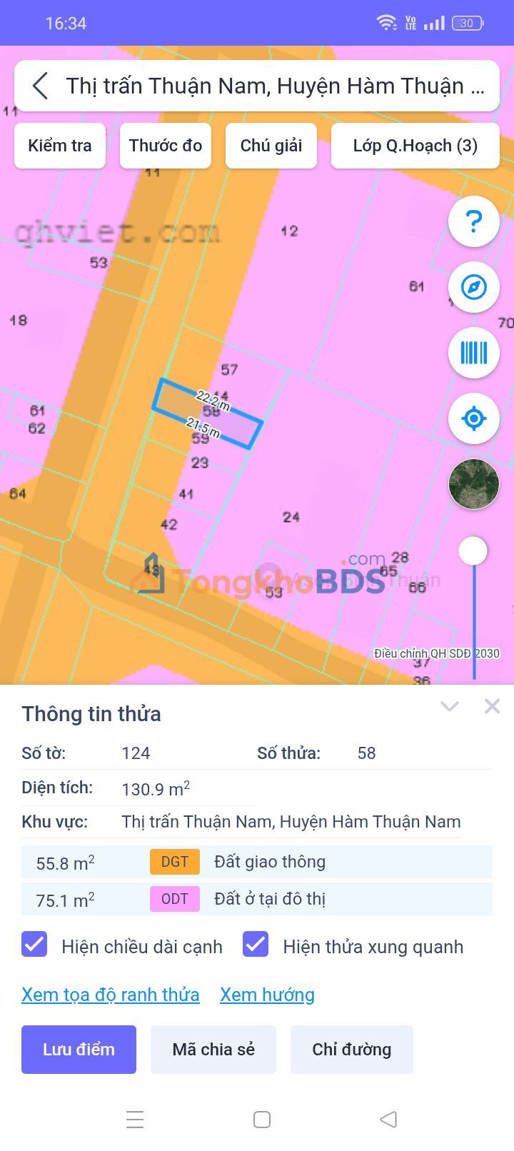 Đất nền Thị trấn Thuận Nam 130m² giá 900 triệu - Sổ đỏ chính chủ