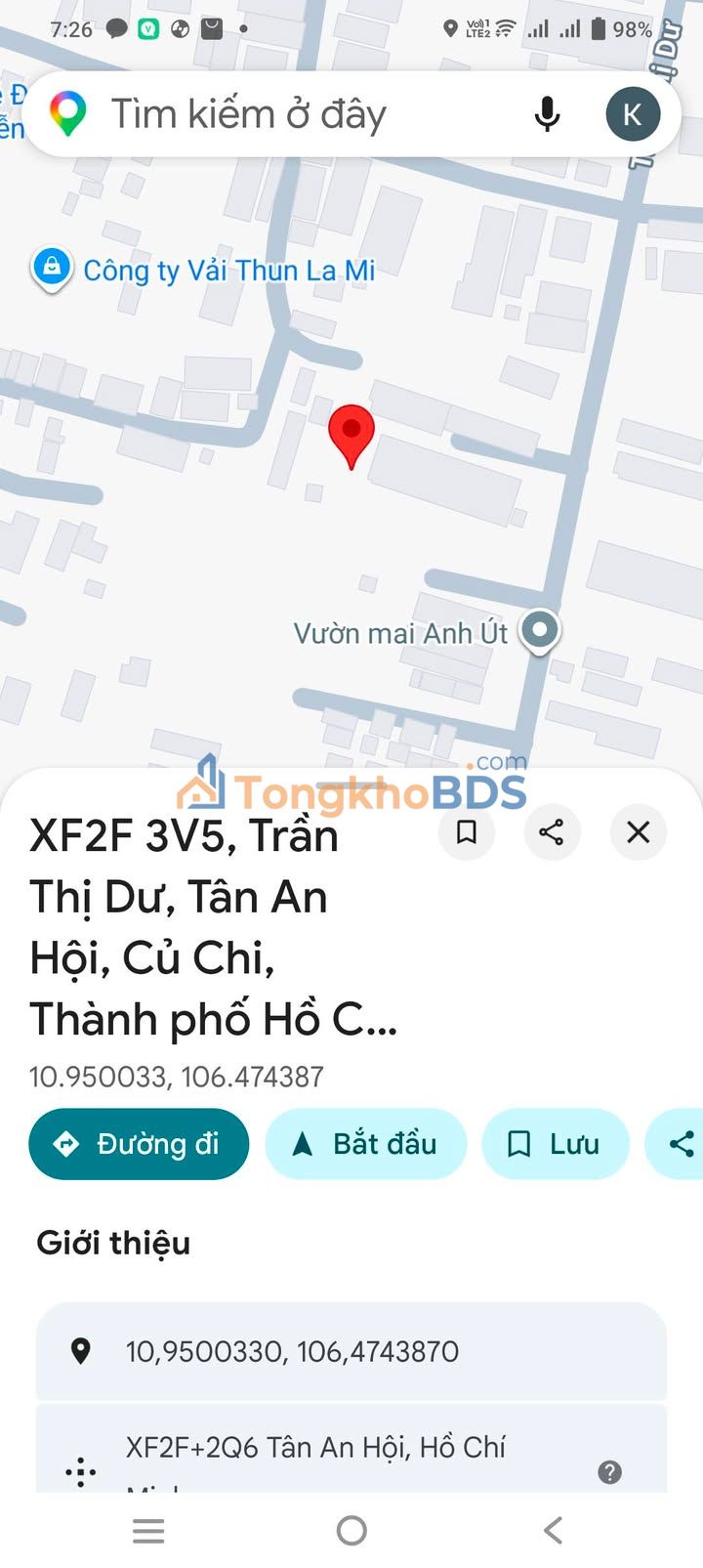 Nhà riêng Tân An Hội, Củ Chi 40m² giá 500 triệu - Giá tốt hiếm có!