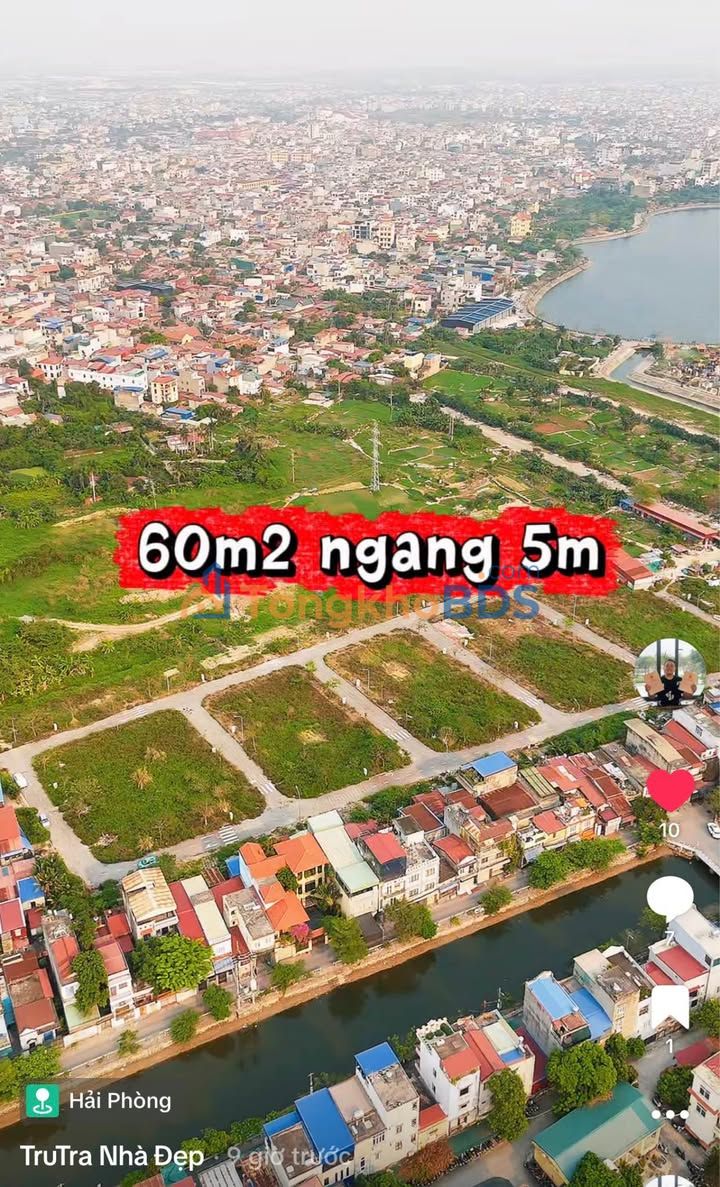 Đất nền tái định cư Đồng Bram, Ngô Quyền 60m² - Sổ đỏ chính chủ!