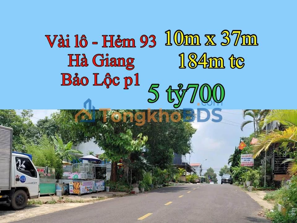 Đất nền Phường 1 Bảo Lộc 370m² giá 5.7 tỷ - Đất thổ cư 100%