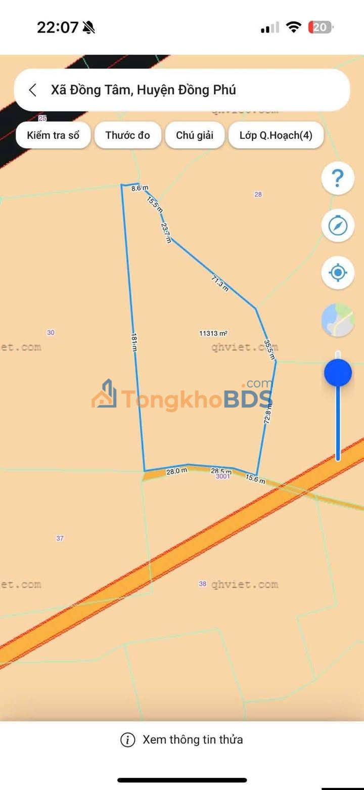 Đất vườn Đồng Tâm, Đồng Phú 1.1ha giá 999 triệu - Sổ hồng rõ ràng!