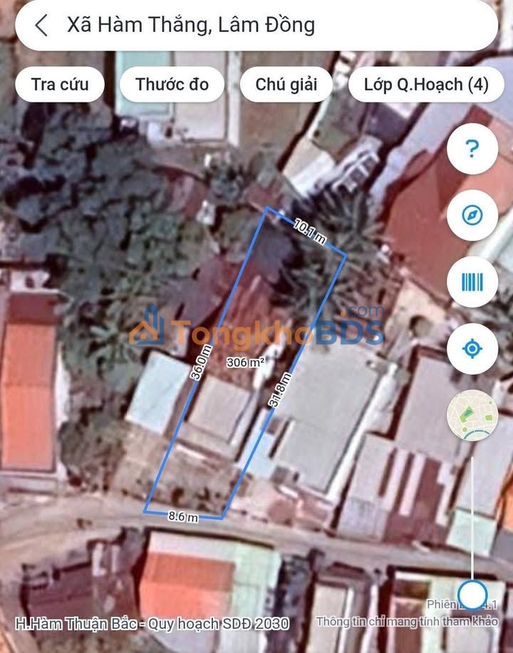 Đất nền Hàm Thắng, Bình Thuận 306m² giá 1 tỷ - Sổ đỏ chính chủ