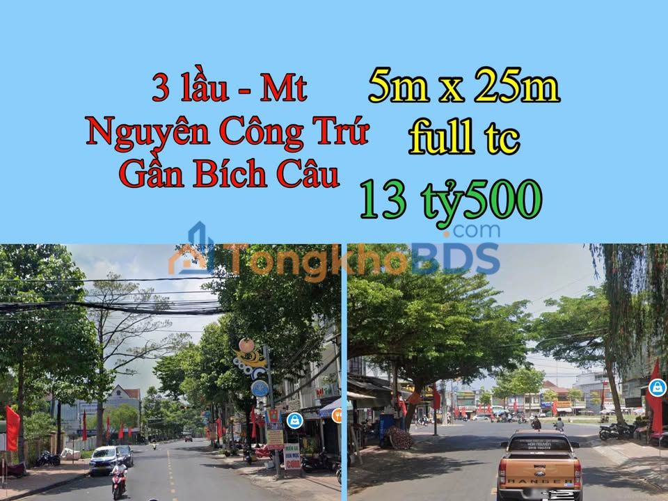 Nhà phố mặt tiền Nguyễn Công Trứ, Bảo Lộc 125m² - Vị trí đắc địa!