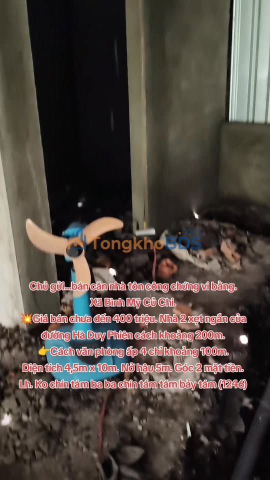 Nhà riêng Bình Mỹ Củ Chi 47m² giá 400 triệu - Giá tốt hiếm có!