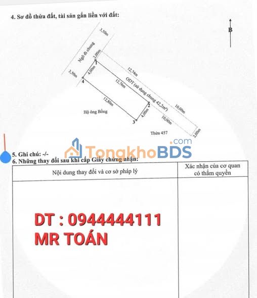 Nhà lô góc Thiên Lôi 56m² 5.95 tỷ - Ô tô vào nhà