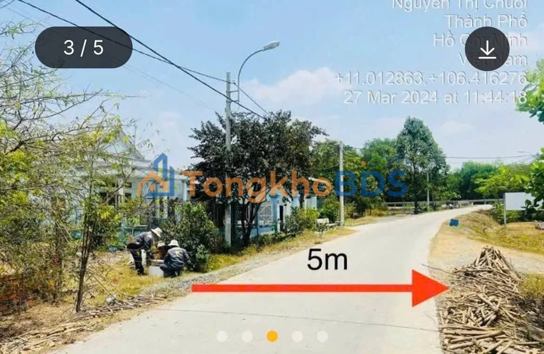Đất nền Phước Thạnh Củ Chi 459m² giá 2.8 tỷ - Sổ đỏ chính chủ