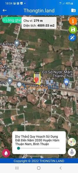 Đất mặt tiền QL1 Hàm Thuận Nam 4.150m² - Vị trí đắc địa!